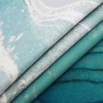 Turquoise and Gold Marble Throw Pillow Covers Set