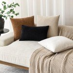 Two Soft Textured Square Decorative Pillow Covers