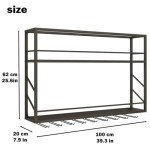 Woskar 2-Tier Wall Mounted Wine Rack