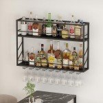 Woskar 2-Tier Wall Mounted Wine Rack