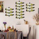 4-Piece Wall Mounted Wine Rack for 12 Bottles