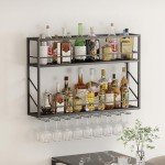 Woskar 2-Tier Wall Mounted Wine Rack