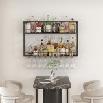 Woskar 2-Tier Wall Mounted Wine Rack