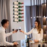 4-Piece Wall Mounted Wine Rack for 12 Bottles