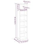 Sonoma Oak CD Cabinet with 6 Open Compartments