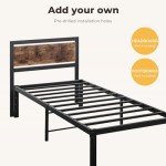 Levede 40cm Metal Bed Frame with Storage Space