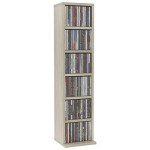 Sonoma Oak CD Cabinet with 6 Open Compartments