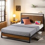 Zinus Ironline King Bed Frame with USB Hub