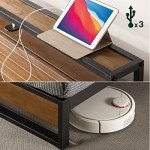 Zinus Ironline King Bed Frame with USB Hub