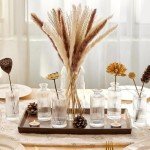 Set of 6 Mini Clear Glass Bud Vases
