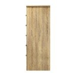Natural Wood 6-Drawer Chest of Drawers