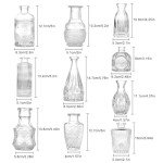 10-Piece Transparent Bud Vases for Decor
