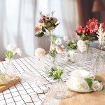 10-Piece Transparent Bud Vases for Decor