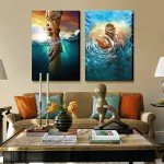 Framed Jesus Wall Art: Hand of God Decor
