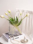 MOLIMAO Clear Glass Footprint Vase