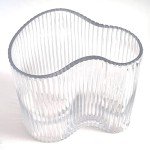 MOLIMAO Clear Glass Footprint Vase