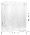 MOLIMAO Clear Glass Footprint Vase