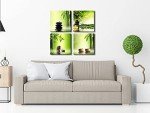 Zen Bamboo Wall Art - 4 Panel Canvas Print
