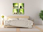 Zen Bamboo Wall Art - 4 Panel Canvas Print