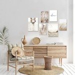 Boho Botanical Landscape Wall Art Set of 6
