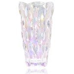 Colorful 9.5-Inch Unbreakable Glass Flower Vase