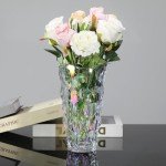 Colorful 9.5-Inch Unbreakable Glass Flower Vase