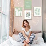 Sage Green Botanical Posters for Home Decor