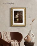 Vintage Gold Floral Wall Art for Home Decor