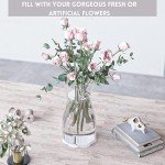 Elegant Glass Flower Vase for Rustic Home Decor