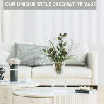 Elegant Glass Flower Vase for Rustic Home Decor
