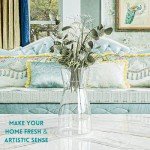 Elegant Glass Flower Vase for Rustic Home Decor