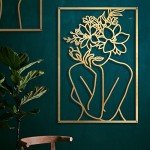 Gold Minimalist Wall Art Set of 4