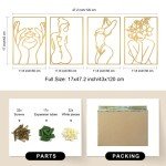 Gold Minimalist Wall Art Set of 4