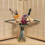 8-Inch Clear Glass Vase for Home Decor
