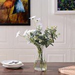 8-Inch Clear Glass Vase for Home Decor