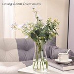 8-Inch Clear Glass Vase for Home Decor