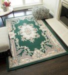 Emerald Aubusson Area Rug - 2' x 4
