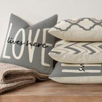 Rustic Farmhouse 18x18 Pillow Covers Set of 4