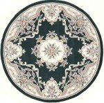 Emerald Aubusson Area Rug - 2' x 4