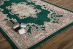 Emerald Aubusson Area Rug - 2' x 4