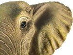 Mini African Elephant Head Wall Statue - 9