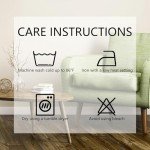 Set of 4 Flower and Bird Throw Pillow Covers