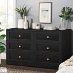 Alfordson 6-Drawer Tallboy Chest of Drawers