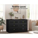 Alfordson 6-Drawer Tallboy Chest of Drawers