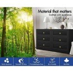 Alfordson 6-Drawer Tallboy Chest of Drawers