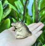Crocodile Figurine - Unique Decor for Tea Lovers