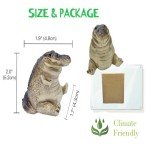 Crocodile Figurine - Unique Decor for Tea Lovers