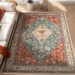 Boho Gradient Non-Slip Washable Area Rug