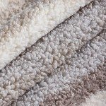 Set of 2 Grey Fur Throw Pillow Covers 18x18