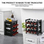6-Tier Bamboo Wine Rack with Table Top